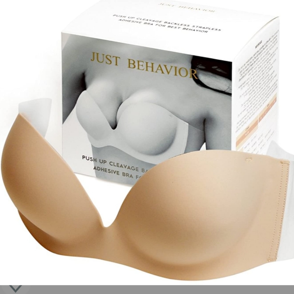 Just Behavior Push Up Backless Strapless Bra - image 1
